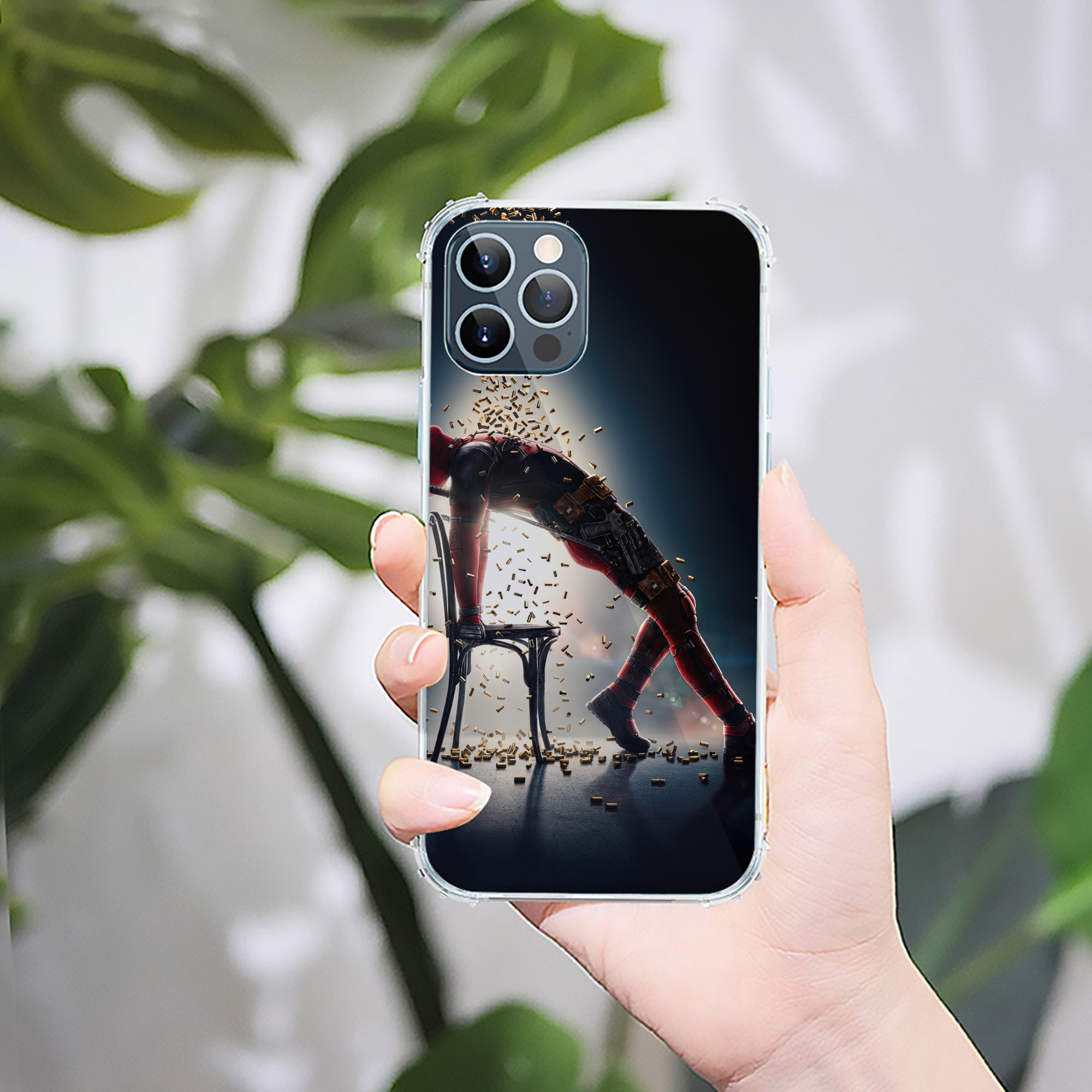 （画像用） Deadpool デッドプール 【iPhone 12シリーズ対応】透明スマホケース（クリアソフトケース）
